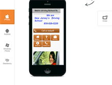 Tablet Screenshot of matrixdrivingschool.com